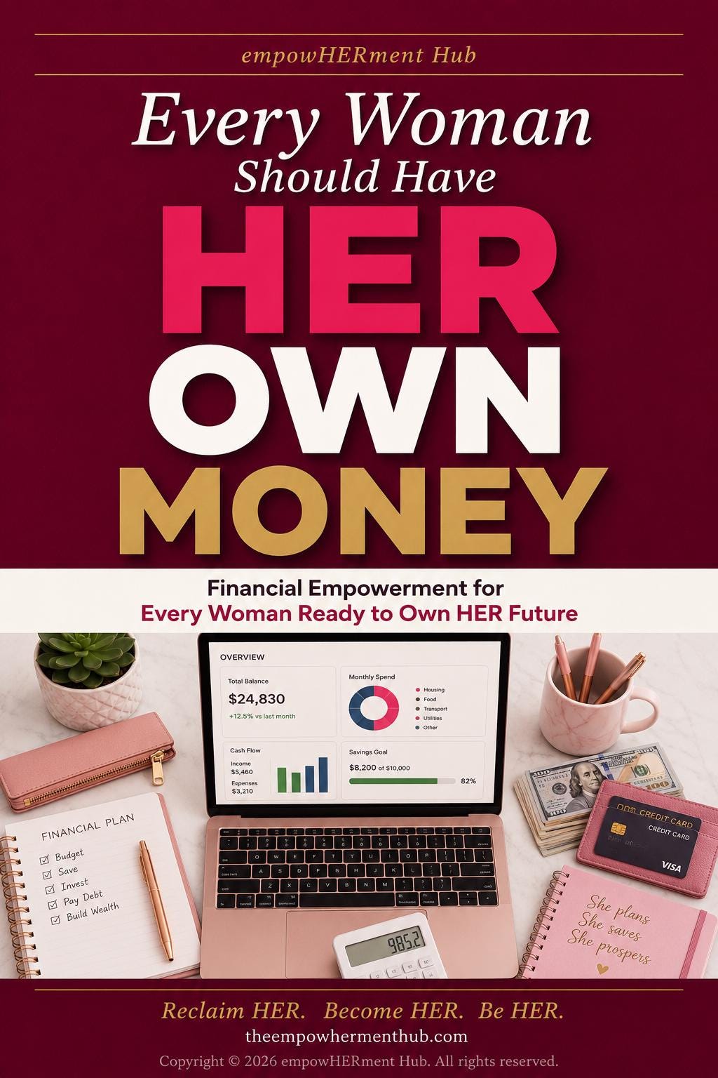 Every Woman Should Have HER Own Money — financial empowerment guide cover